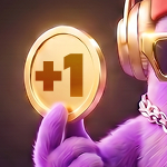 TrustDice mascot holding a crypto coin